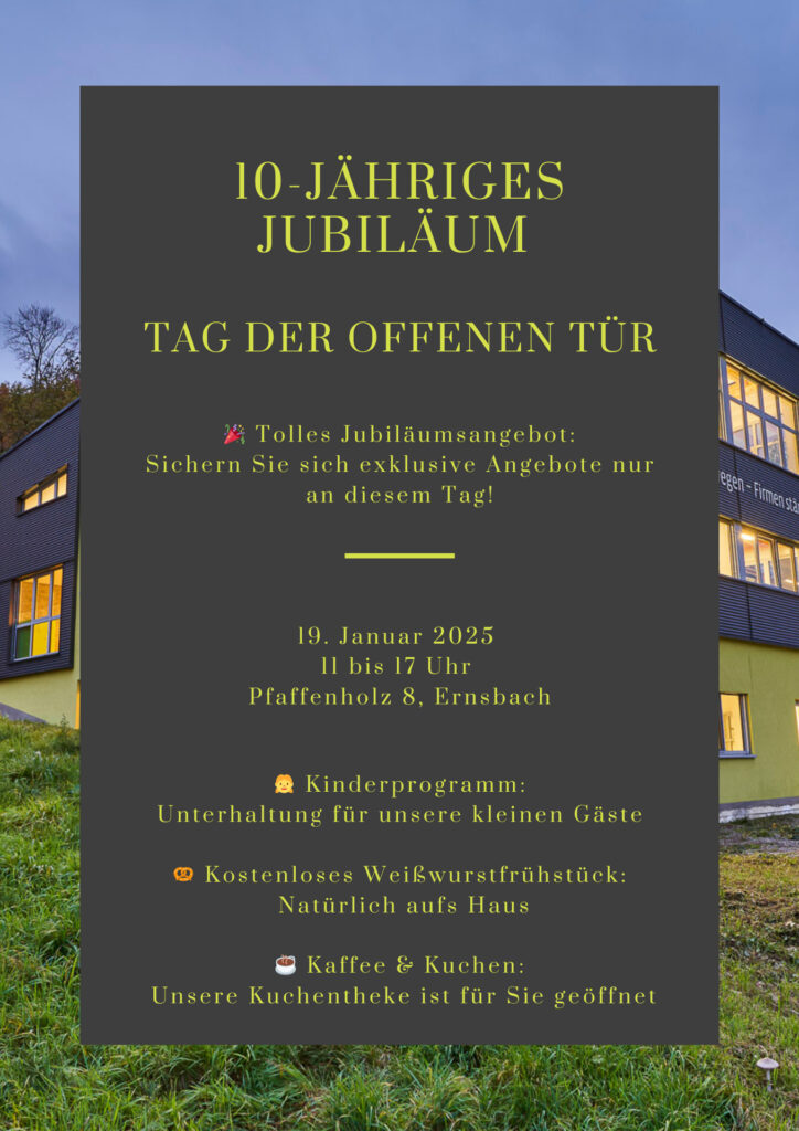 Tag der offenen Tür – 10-jähriges Jubiläum